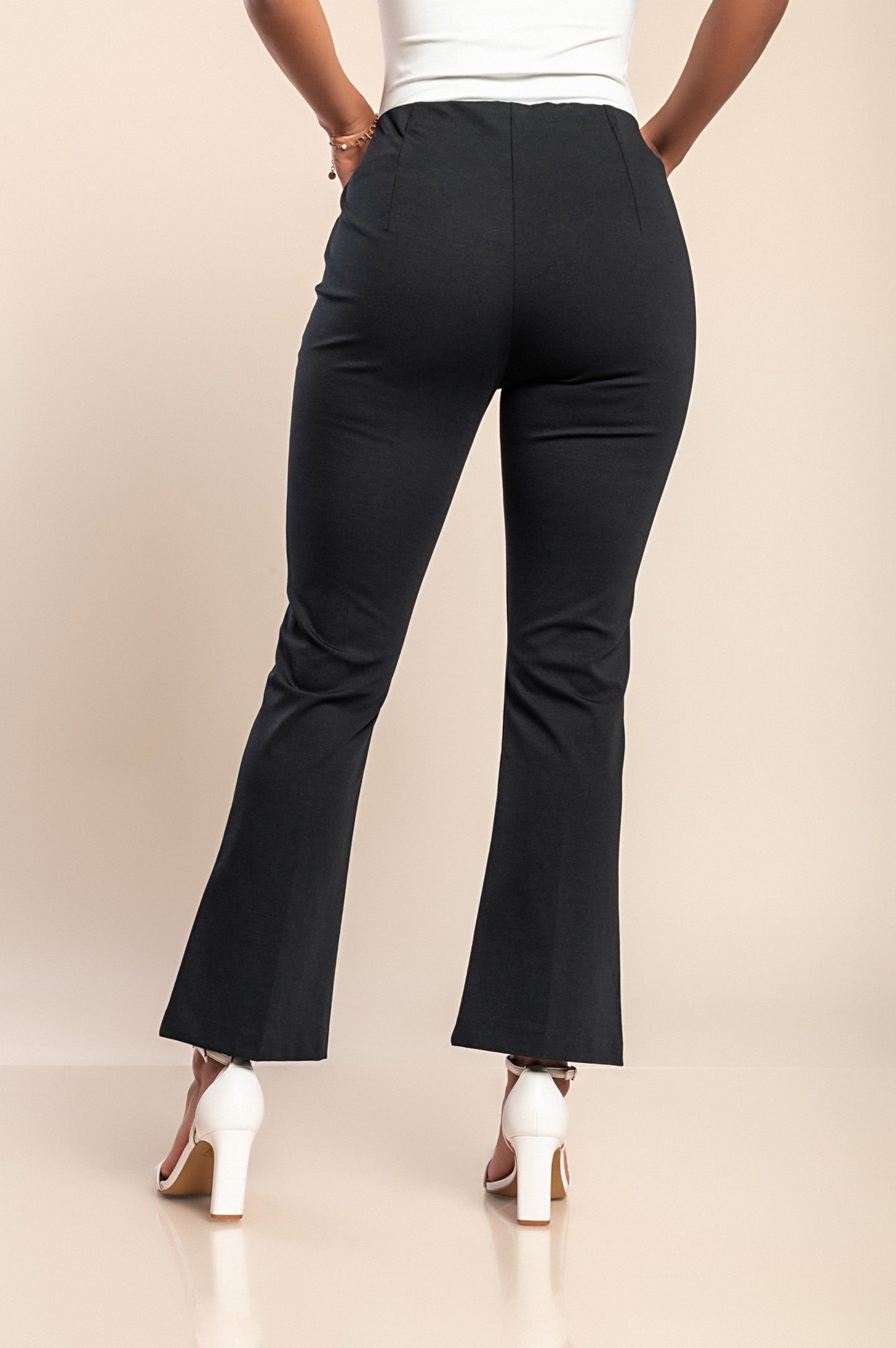 Pantaloni eleganti in cotone, neri