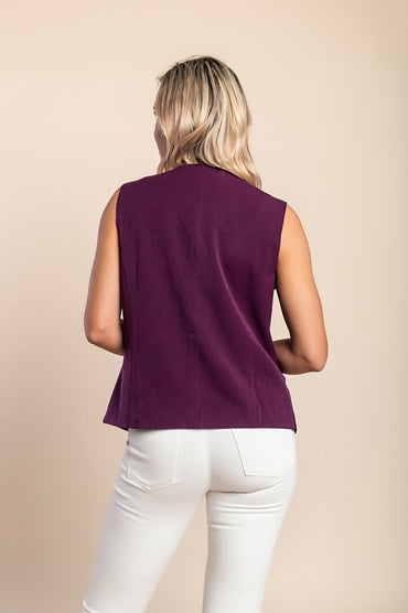 Gilet taglie forti, viola