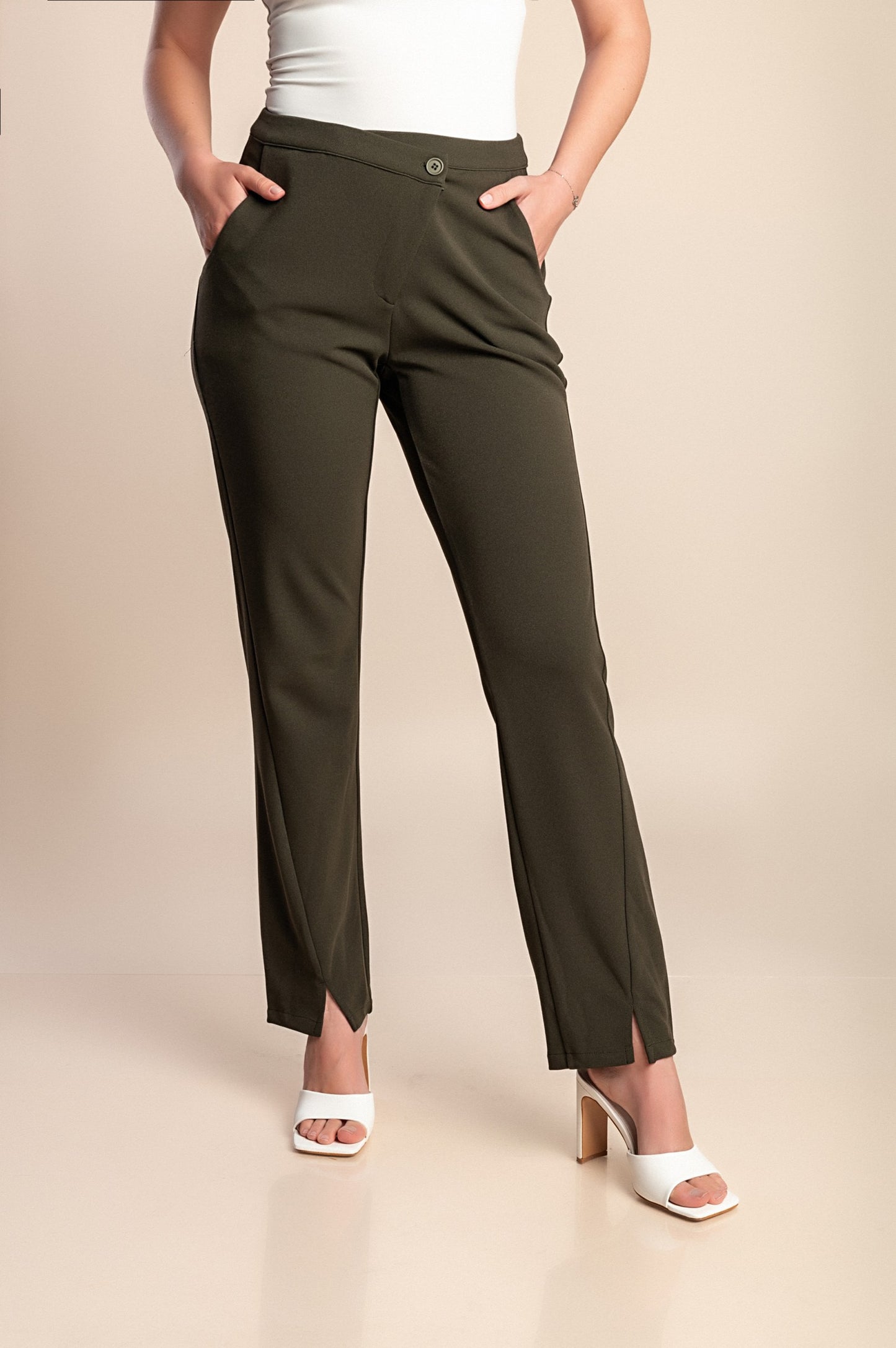 Pantaloni, oliva