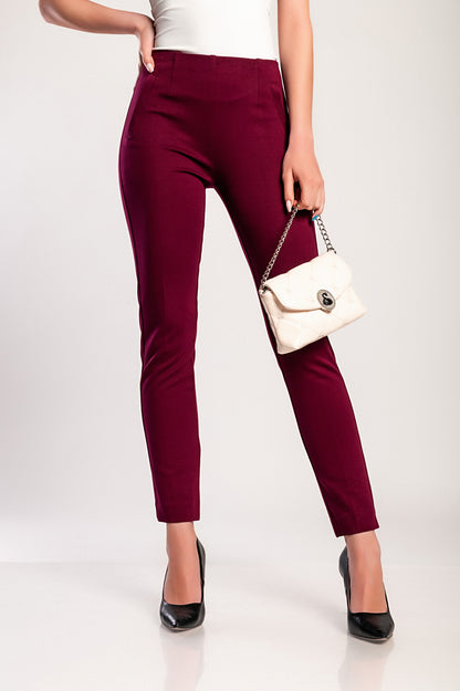 Pantaloni eleganti, bordeaux
