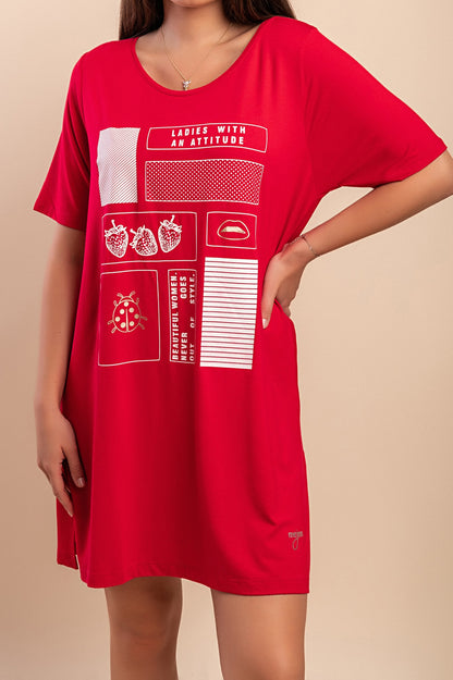 Tunica stampata, nera