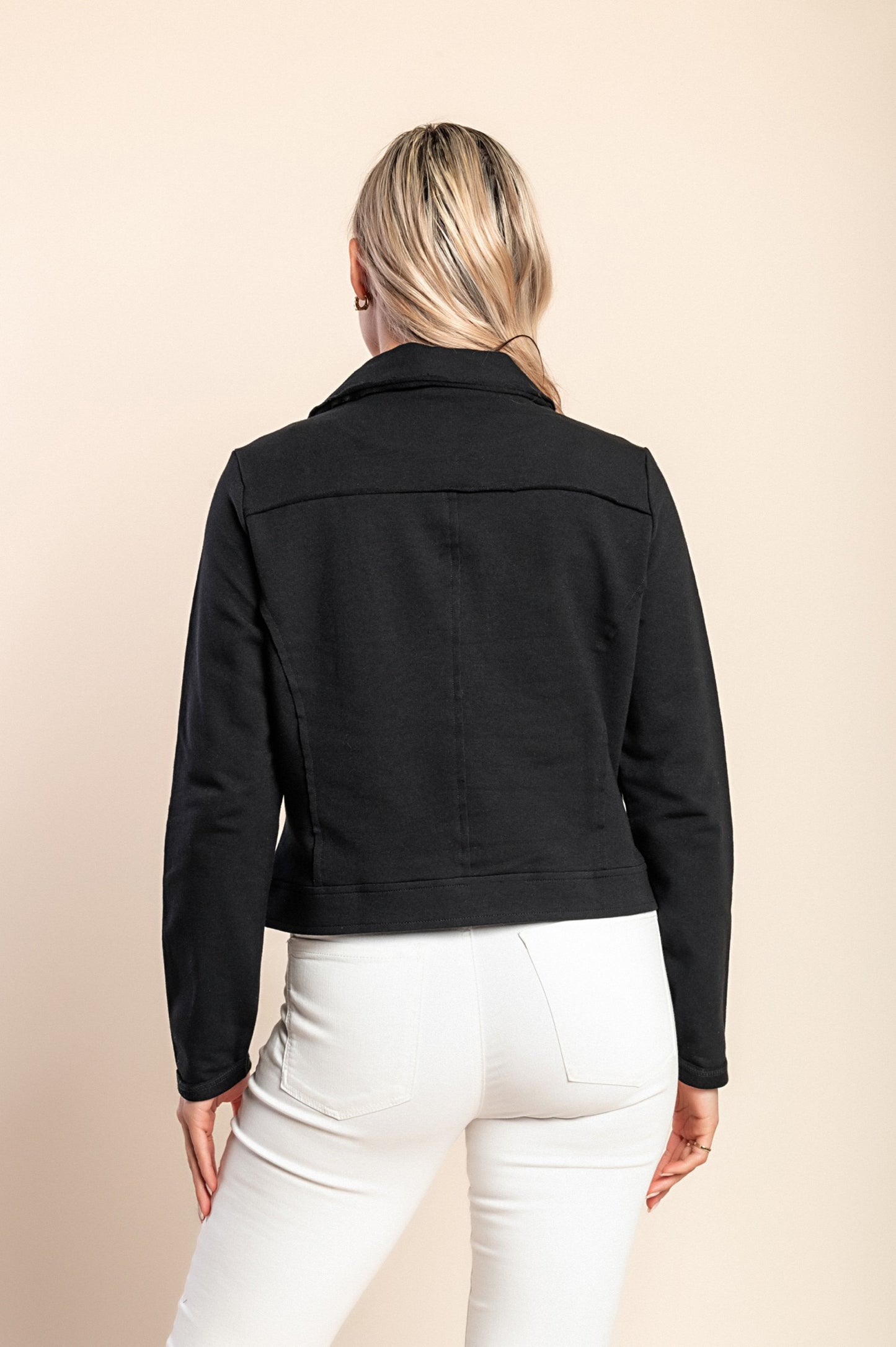 Top con cerniera, oliva