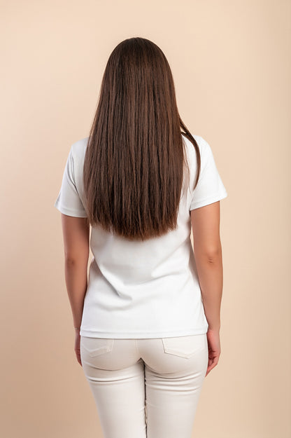 T-shirt in cotone con stampa, turchese