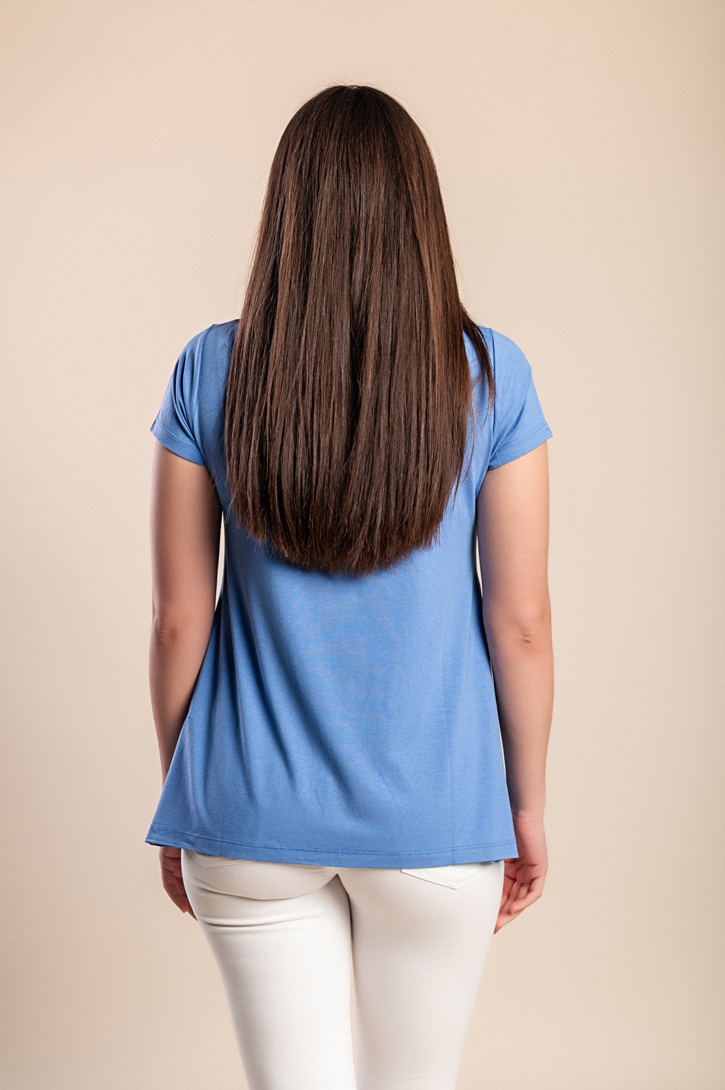 T-shirt stampata, blu