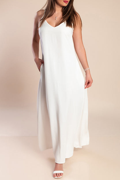 Vestito estivo lungo Yasmine, nero