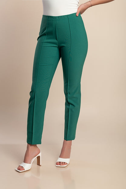 Pantaloni skinny taglie forti, verdi