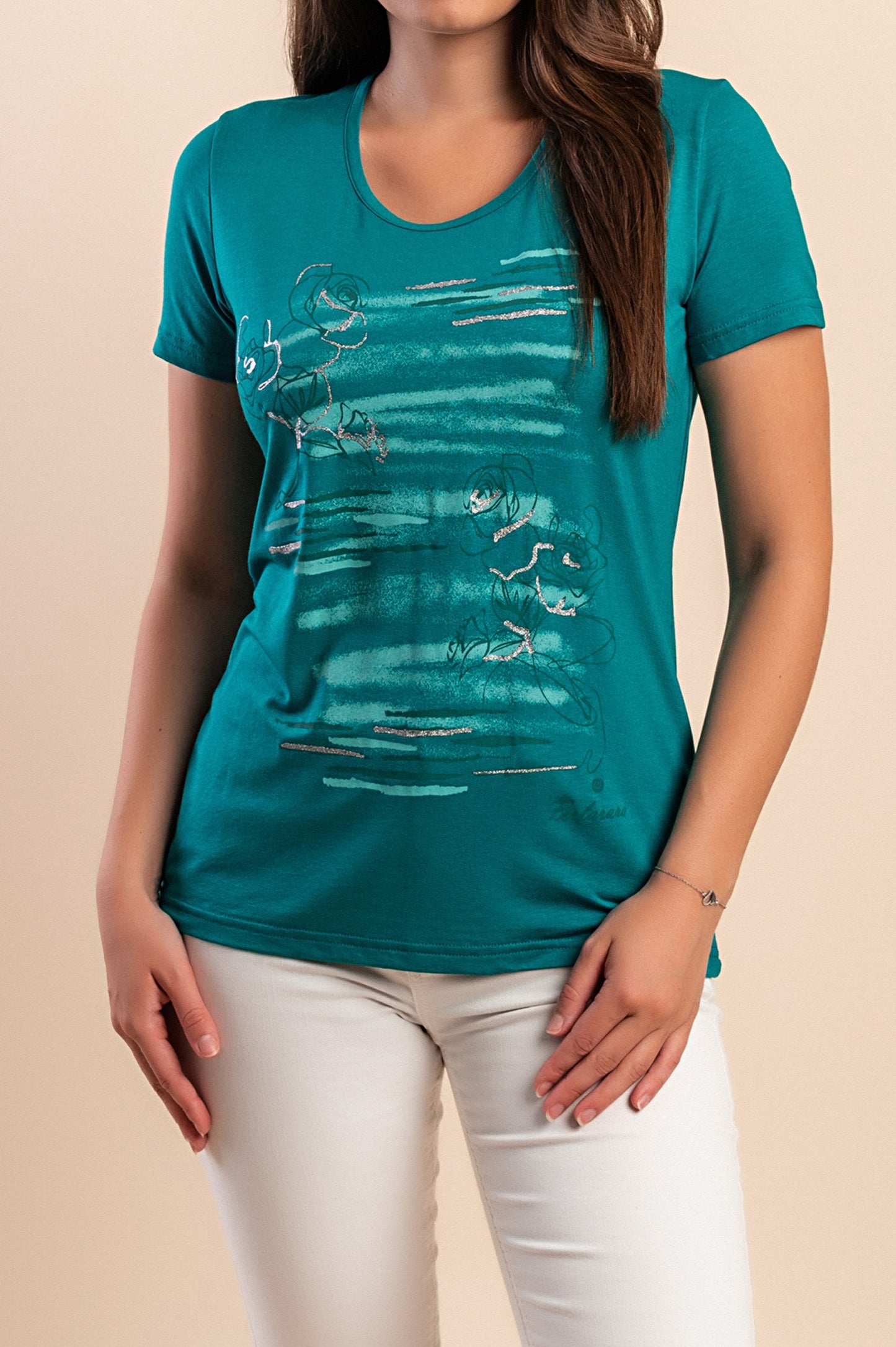 Maglietta con stampa, gialla