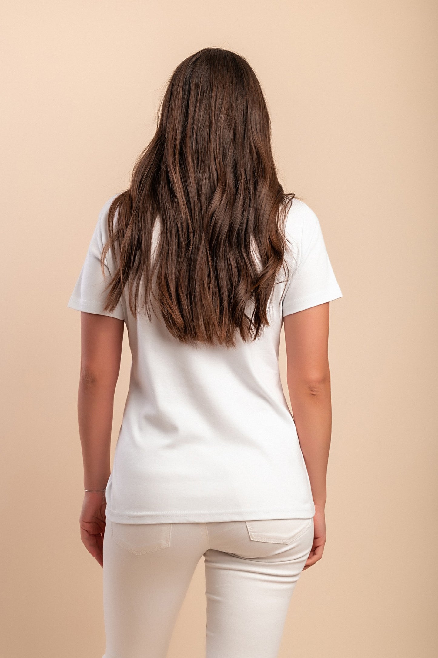 T-shirt in cotone con stampa, bianca