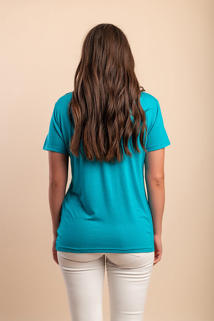 T-shirt con stampa floreale, bianca