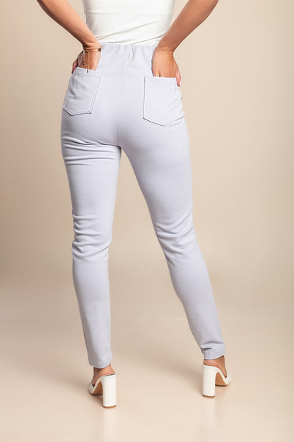 Pantaloni attillati eleganti, lilla