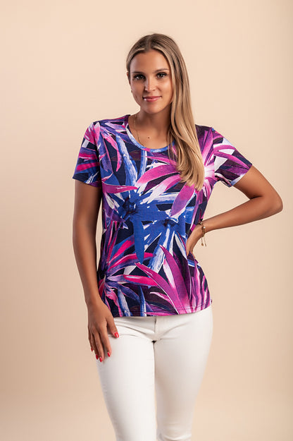 T-shirt stampata, blu