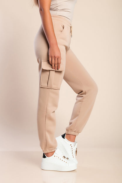 Pantaloni sportivi termici con tasche, grigio