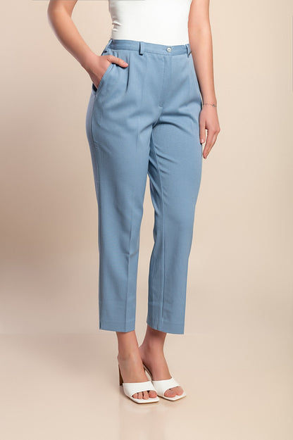 Pantaloni taglie forti 7/8, blu