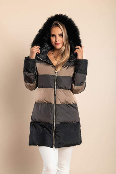 Giacca con cappuccio, 2258, beige