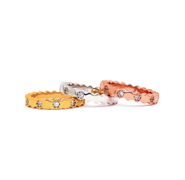 Set di tre anelli, ART985, vari colori.