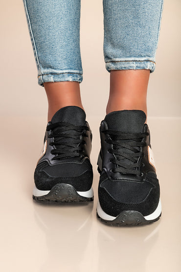 Sneakers alla moda, colore nero