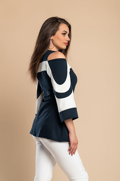 Maglietta con le maniche a campana Ninita, nera