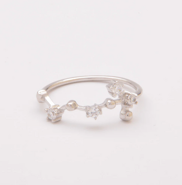 Anello in Argento con Strass, ART498 - SCORPIO, Colore Silver