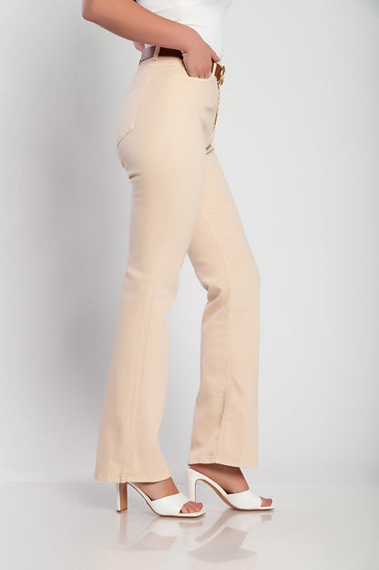 Jeans a zampa d'elefante, blu scuro