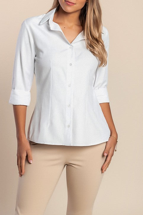 Camicia elegante, azzurra
