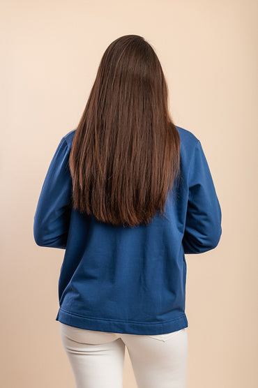 Giacca con cerniera, blu
