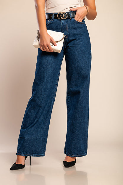 Jeans dritti, blu scuro
