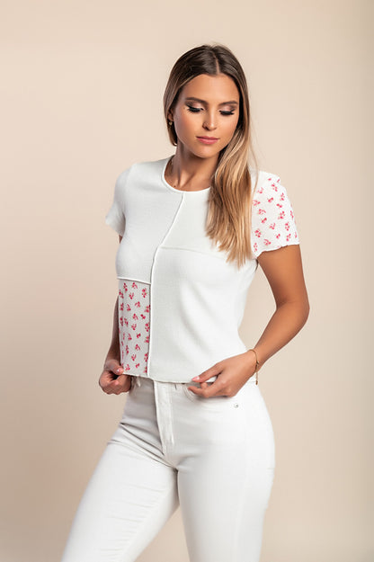 T-shirt stampata, bianca