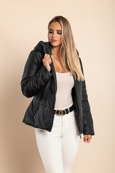 Giacca con cappuccio, 2231, nera