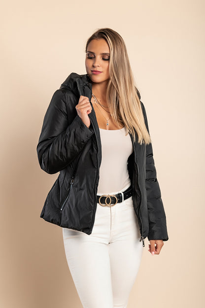 Giacca con cappuccio, 2231, nera