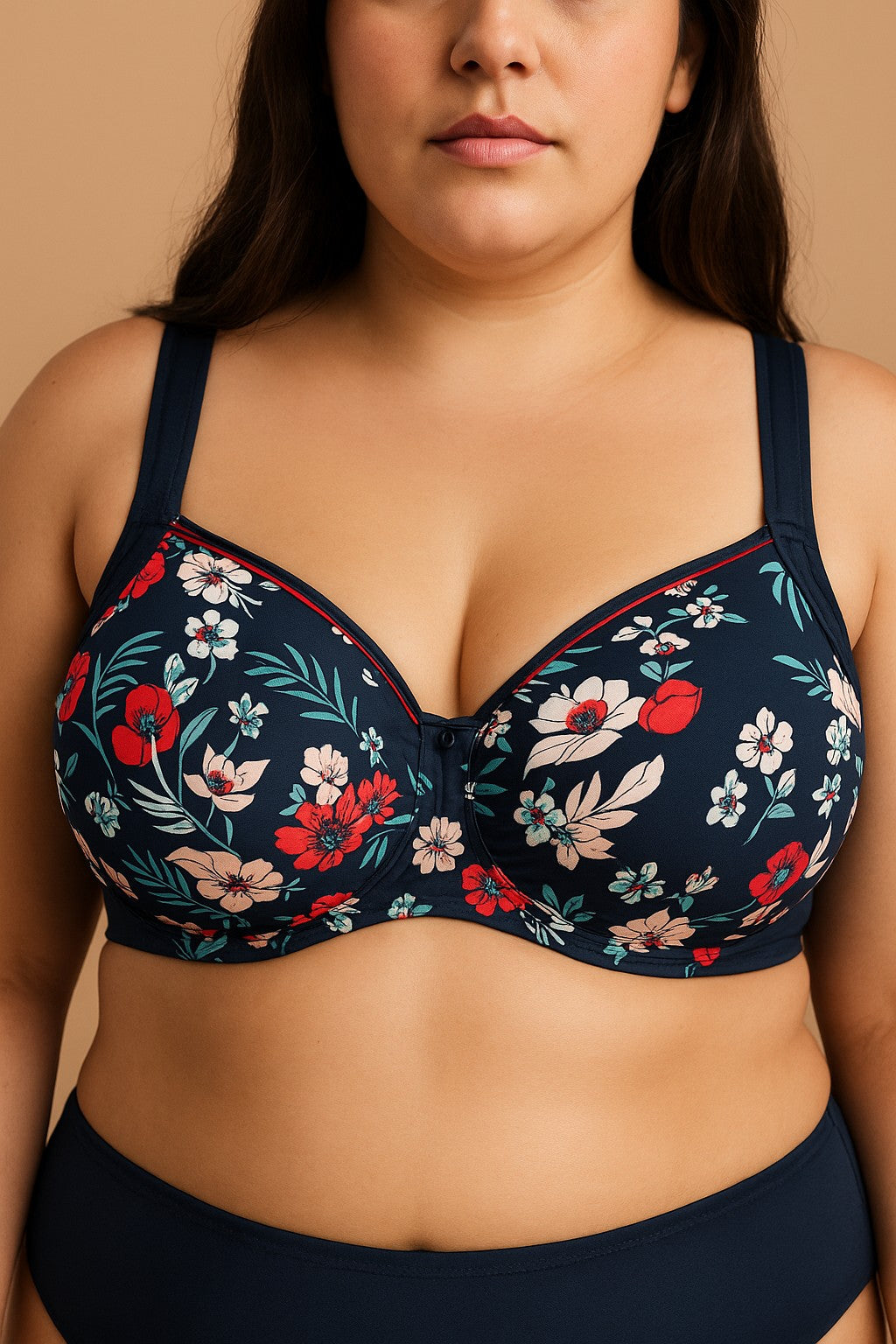 Costume da bagno taglie forti - reggiseno, blu scuro