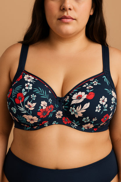 Costume da bagno taglie forti - reggiseno, blu scuro