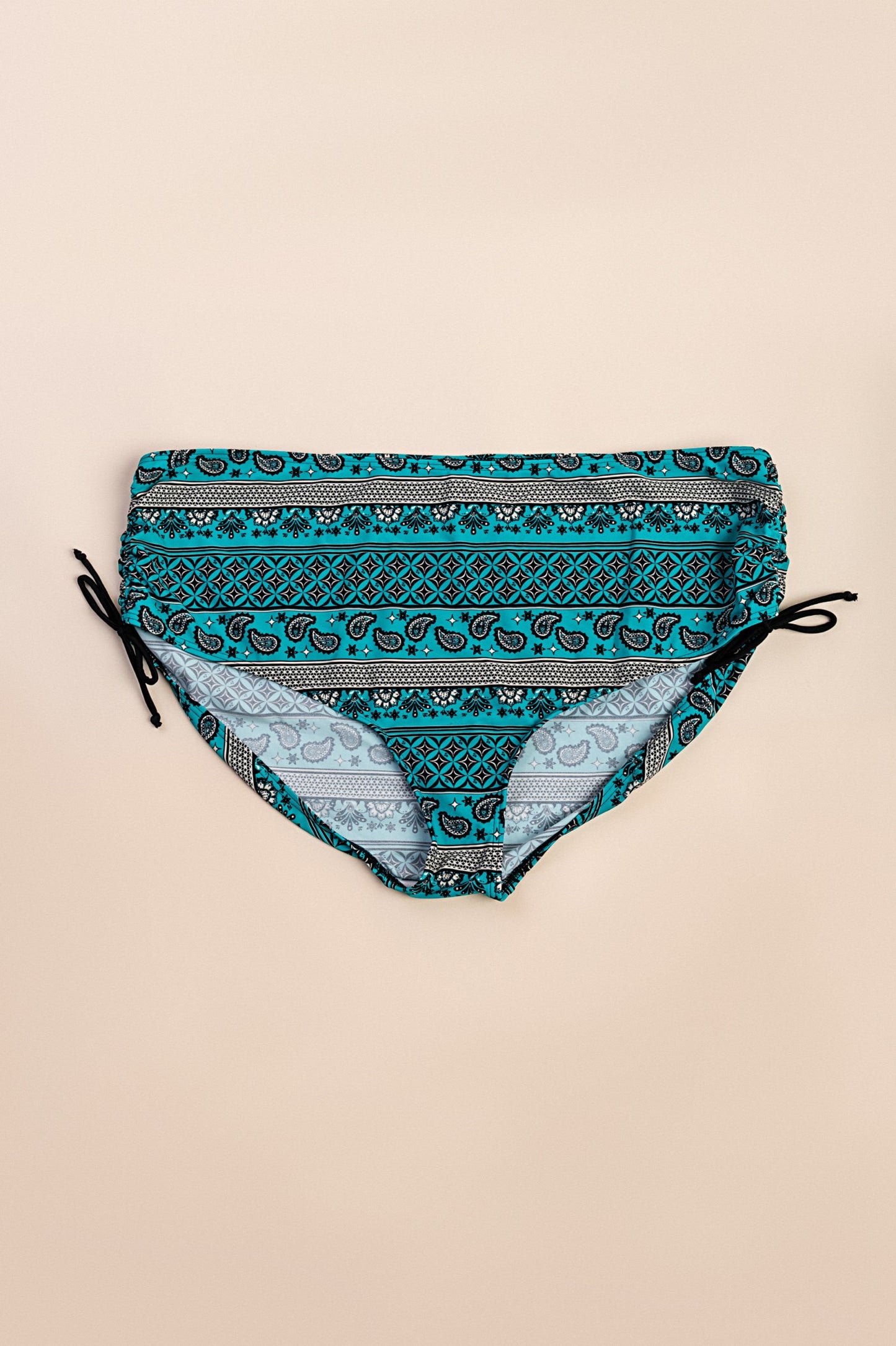 Costume da bagno taglie forti - slip, turchese