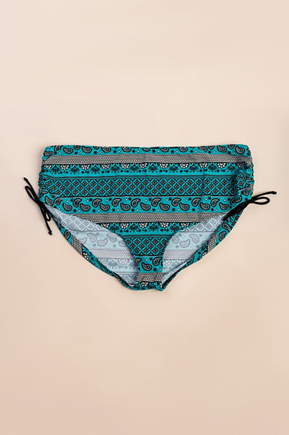 Costume da bagno taglie forti - slip, turchese