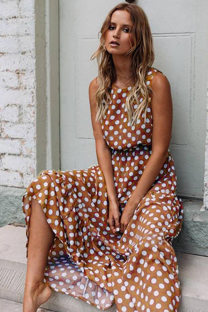 VESTITO DOTTIE - MARRONE
