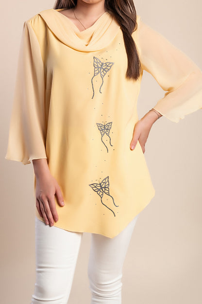 Camicetta taglie forti, gialla