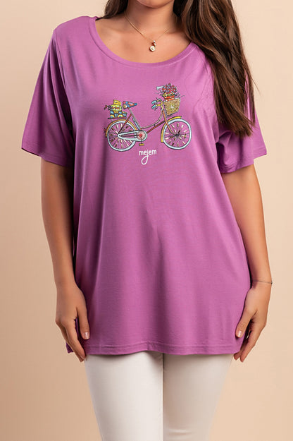 T-shirt stampata, nera