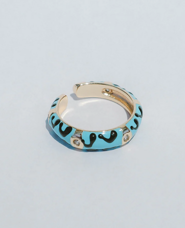Anello con stampa, ART2221, blu
