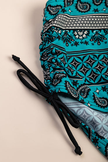 Costume da bagno taglie forti - slip, turchese