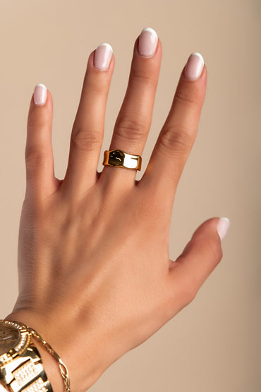 Anello elegante, ART555, colore oro
