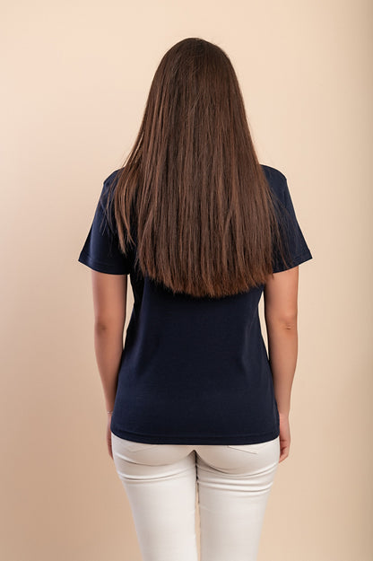 T-shirt in cotone con stampa, rosa