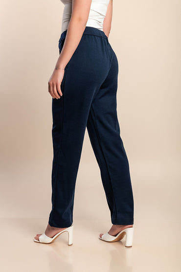 Pantaloni taglie forti, blu scuro