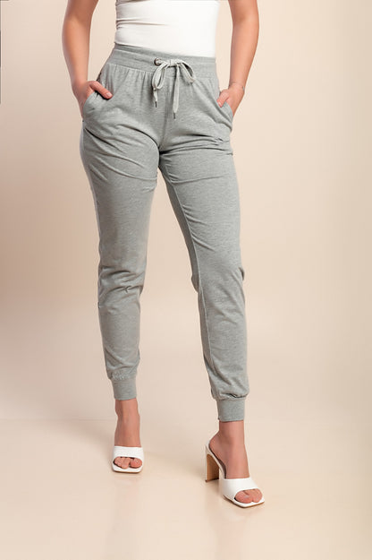 Pantaloni di cotone, grigi