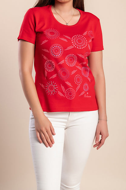 Maglietta stampata, rosa