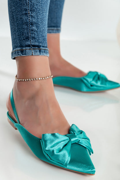 Scarpe con fiocco decorativo, blu