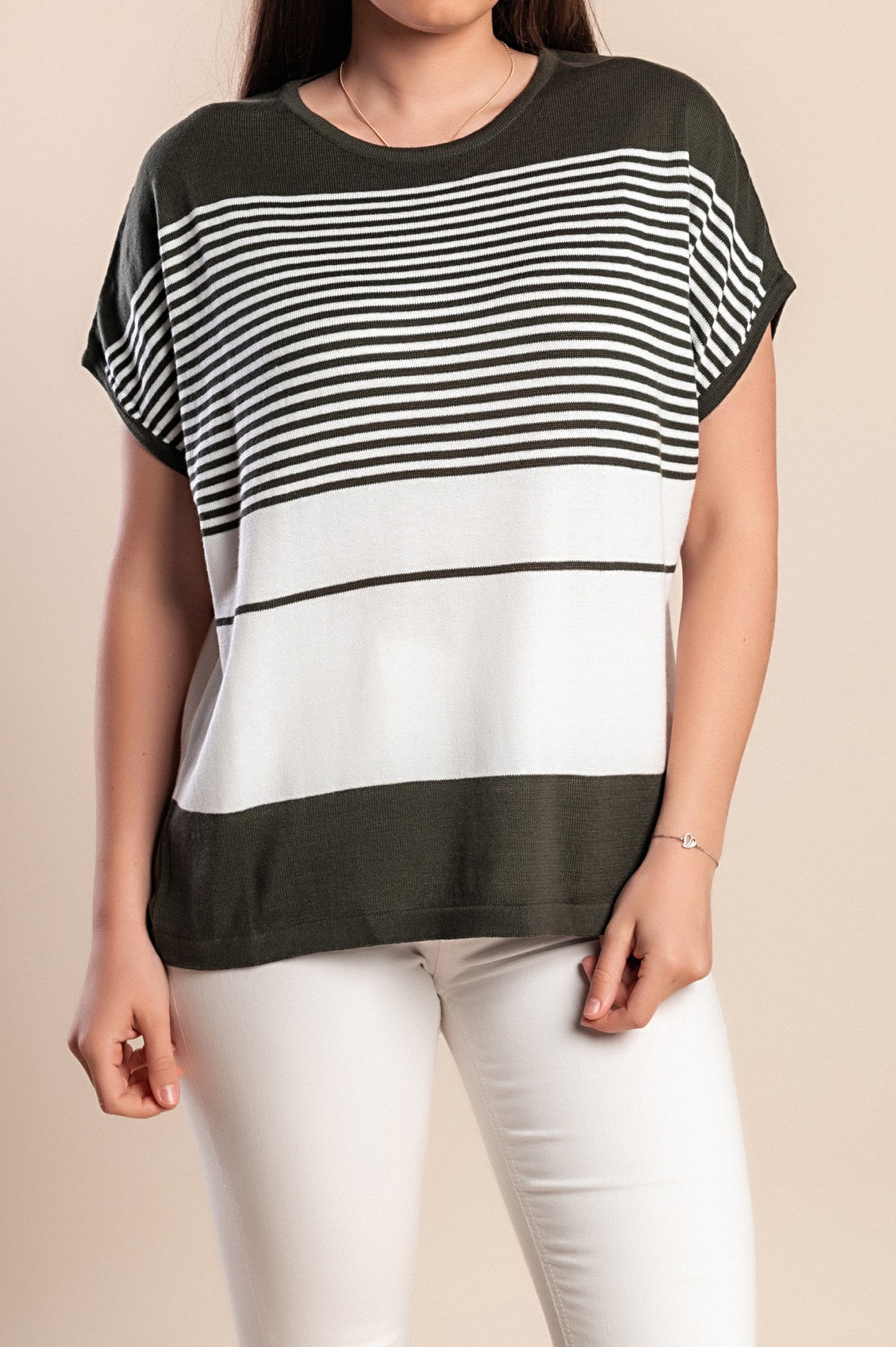 Maglia in maglia, verde