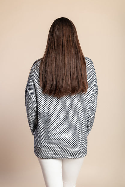 Tunica taglie forti, blu scuro