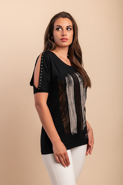 Maglietta stampata, rossa