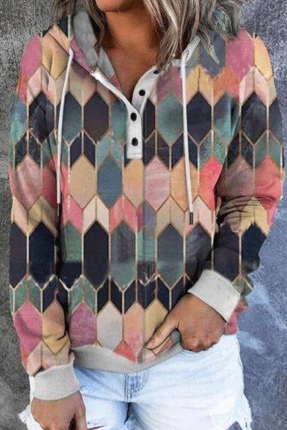 Maglietta maniche lunghe con stampa Cartama, rosa