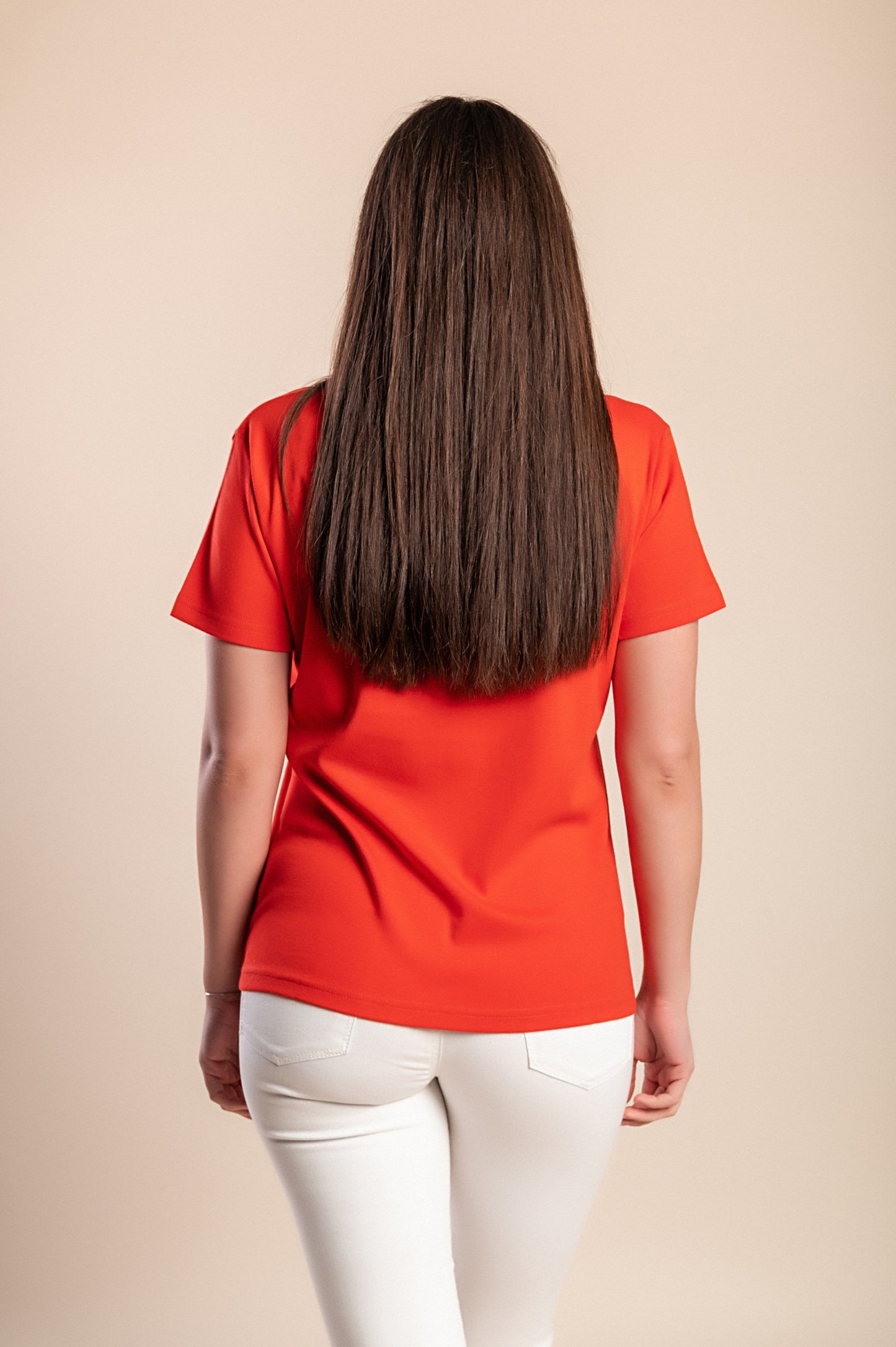 T-shirt girocollo, blu scuro