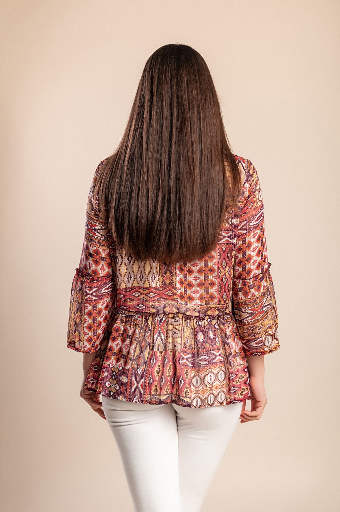 Camicetta stampata, viola